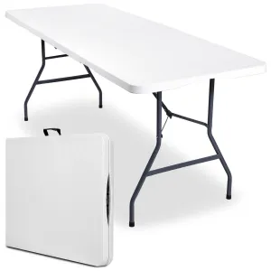 BALI WHITE cateringový stôl skladací kufor 180 cm biely