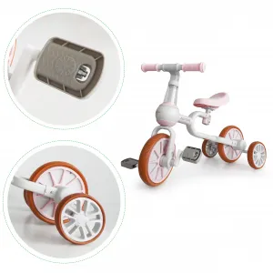 Balančný bicykel 4v1 - rúžový