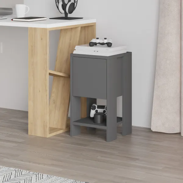 Nočný stolík Houseland EMA antracit