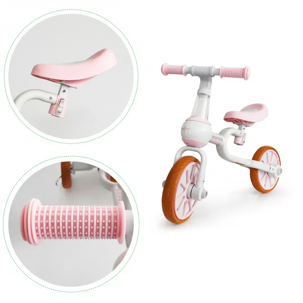 Balančný bicykel 4v1 - rúžový