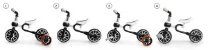 Balančný bicykel 4v1 - čierny