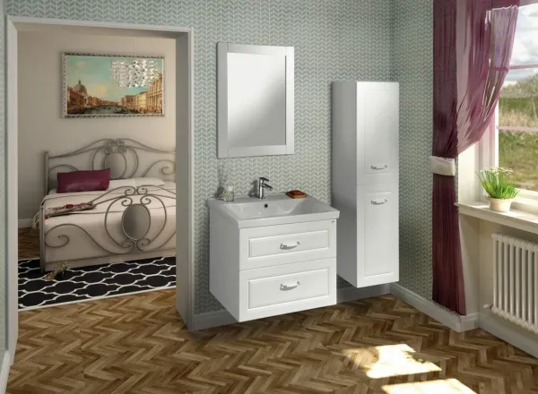 Favole vysoká skrinka košom 40x150x31cm, biela mat FV160