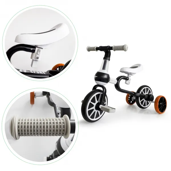 Balančný bicykel 4v1 - čierny