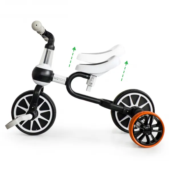 Balančný bicykel 4v1 - čierny