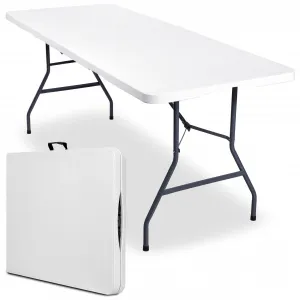 BALI WHITE cateringový stôl skladací kufor 180 cm biely