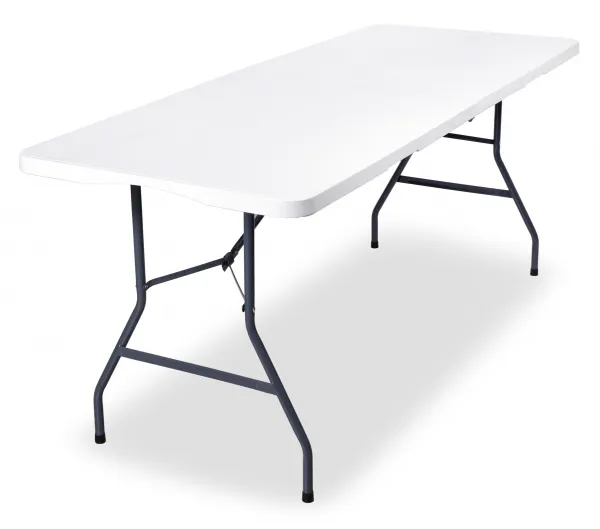 BALI WHITE cateringový stôl skladací kufor 180 cm biely