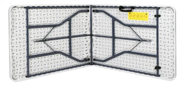 BALI WHITE cateringový stôl skladací kufor 180 cm biely