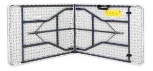 BALI WHITE cateringový stôl skladací kufor 180 cm biely