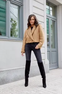 Roco Dámska krátka bunda RENATE Farba: Bežová, Veľkosť: UNI