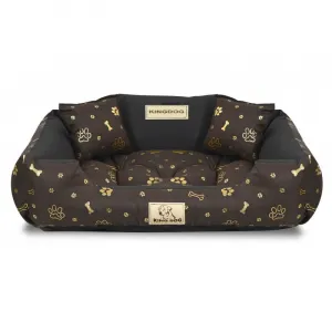 JAKS Vodeodolný pelech pre psa zlaté kosti Kingdog Pelech veľkosti: 75 x 65 cm