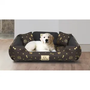 JAKS Vodeodolný pelech pre psa zlaté kosti Kingdog Pelech veľkosti: 75 x 65 cm