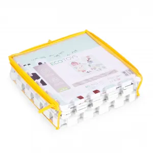 Veľká penová podložka EVA pre deti Farma 90,5x90,5 cm 21 ks