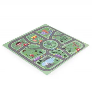 Veľká penová podložka EVA pre deti Mesto 90,5x90,5 cm 21 ks