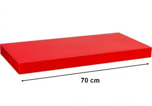 STILISTA VOLATO 31058 Nástenná polica - lesklá červená 70 cm