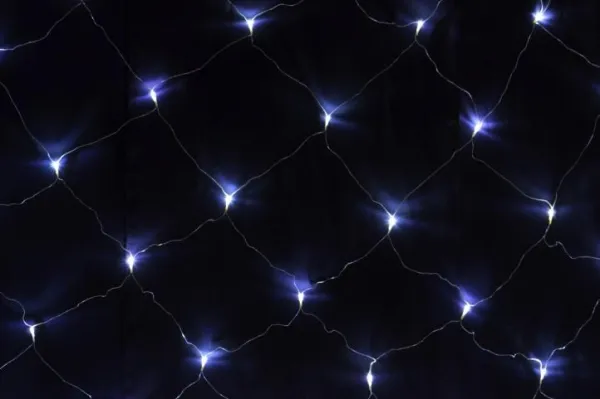 Nexos 1031 Svetelný záves s LED diódami - 3 x 3 m studená biela 128 LED