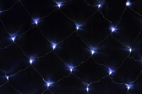 Nexos 1031 Svetelný záves s LED diódami - 3 x 3 m studená biela 128 LED