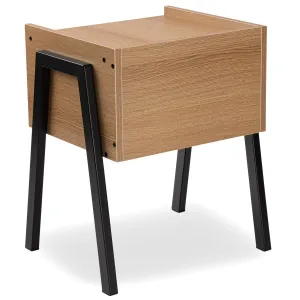 Nočná skrinka SKIVE MODERN OAK