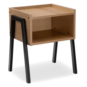 Nočná skrinka SKIVE MODERN OAK