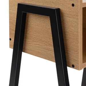 Nočná skrinka SKIVE MODERN OAK
