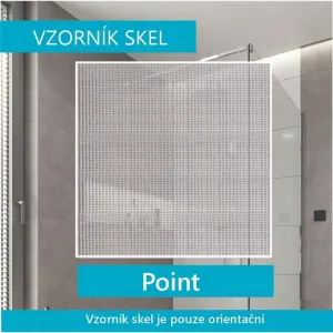 MEREO - Sprchovací kút, LIMA, štvorec, 100 cm, chrom ALU, sklo Point CK608A42K