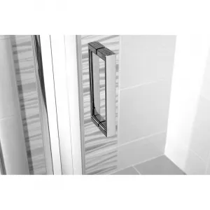 MEREO - Sprchový kút, LIMA, štvorec, 100 cm, chróm ALU, sklo Point, dvere lietacie CK86532K
