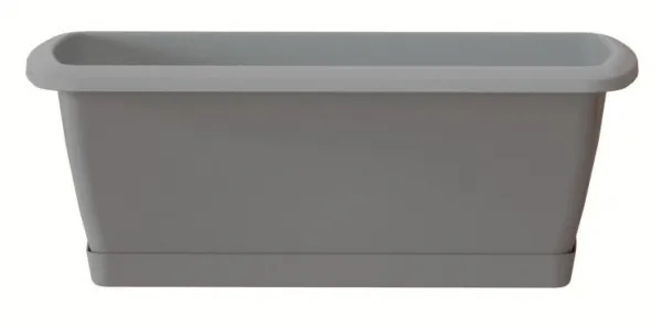 Prosperplast Kvetináč s miskou RESPON sivý kameň, varianta 49 cm