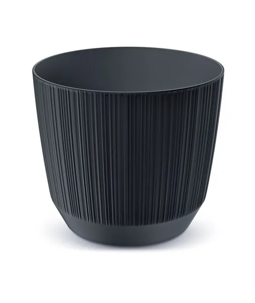 Prosperplast Kvetináč Ryfo antracit, varianta 10,7 cm