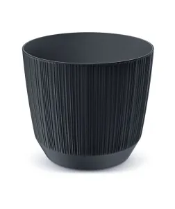 Prosperplast Kvetináč Ryfo antracit, varianta 10,7 cm