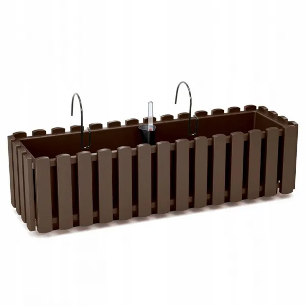 Prosperplast Závěsný truhlík BOARDEE FENCYCASE W hnědý, varianta 58 cm