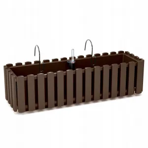 Prosperplast Závěsný truhlík BOARDEE FENCYCASE W hnědý, varianta 58 cm