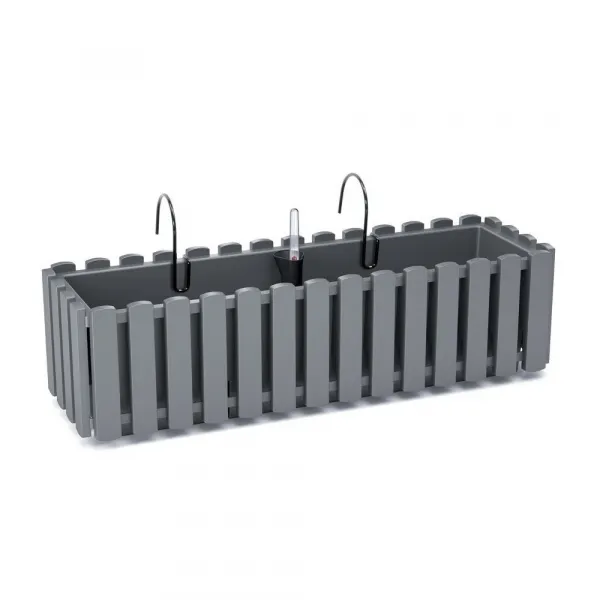 Prosperplast Závesný kvetináč BOARDEE FENCYCASE W sivý, varianta 58 cm