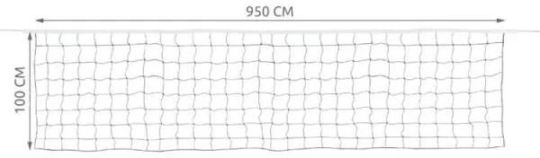 MG Net volejbalová sieť 9.5m + taška