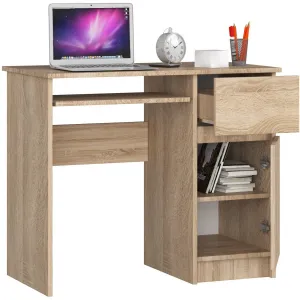 Ak furniture Písací stôl PIKSEL 90 cm dub sonoma pravý