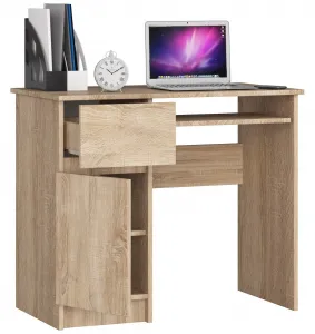 Ak furniture Psací stůl PIKSEL 90 cm dub sonoma ľavý