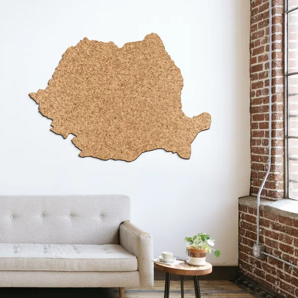 Korková mapa na stenu - Rumunsko