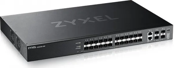 Zyxel XGS2220-30F, L3 Access Switch, 24x1G SFP, 2x10mG RJ45, 4x10G SFP+ Uplink, incl. 1 yr NebulaFlex Pro