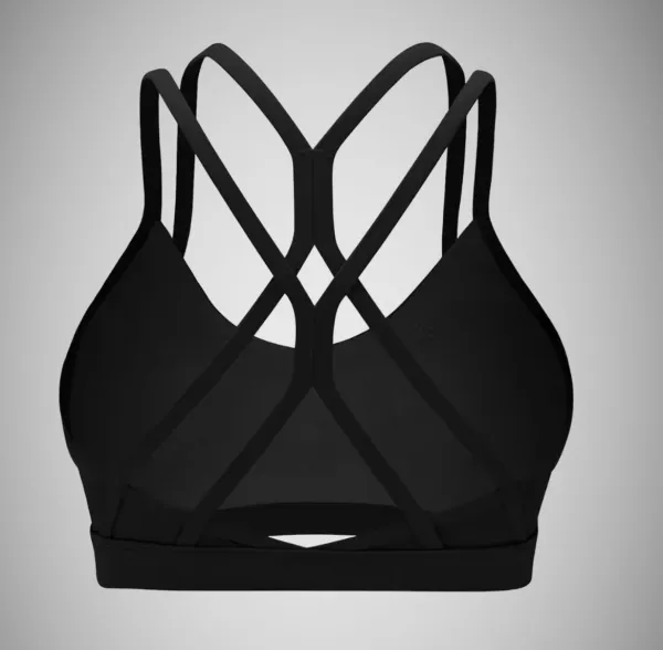 Legínovo Push-up top čierny Simple Veľkosť: S
