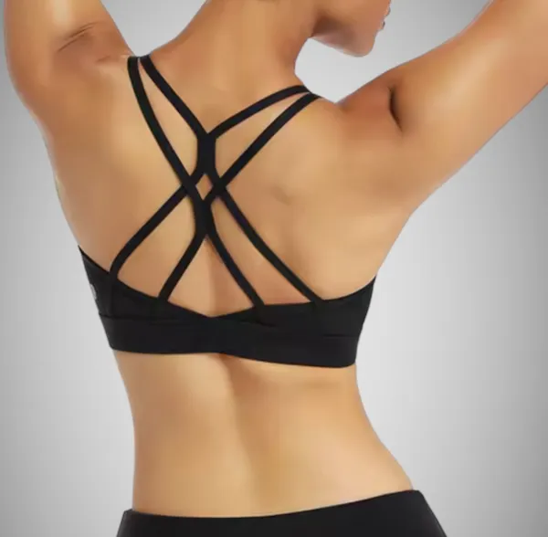 Legínovo Push-up top čierny Simple Veľkosť: S