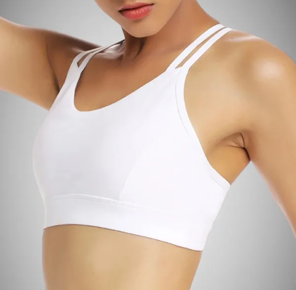 Legínovo Push-up top biely Simple Veľkosť: M