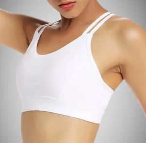 Legínovo Push-up top biely Simple Veľkosť: M