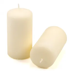 Sada stĺpových sviečok, 11,5 cm, Ø 6 cm, krémové, 6 ks