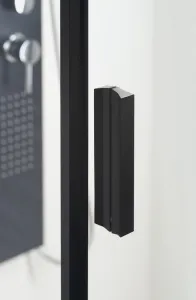 POLYSAN - ZOOM BLACK sprchové dvere 800, číre sklo ZL1280B