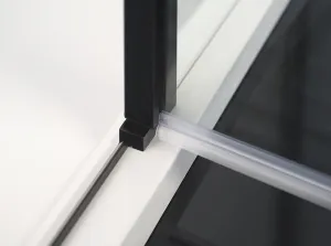 POLYSAN - ZOOM BLACK sprchové dvere 800, číre sklo ZL1280B
