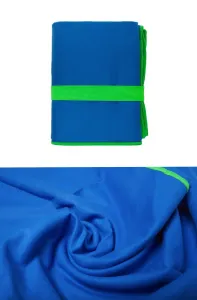 Faro Uterák z mikrovlákna FITNESS 80x130 cm s gumičkou modrý/zelený