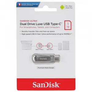 SanDisk Flash disk 1TB Ultra Dual Drive Luxe USB 3.1 Typ C 150 MB/s