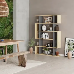 Knižnica Houseland Mito dub safírový/antracit