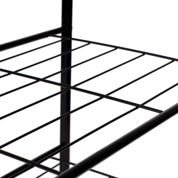 Skriňa na topánky stojan na topánky drevená polica LOFT
