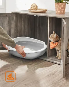 SONGMICS Kočičí toaleta Leader šedá