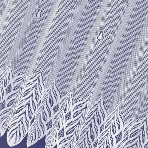 Hotová záclona alebo balkónový komplet, SELENA, biela 300 x 150 cm