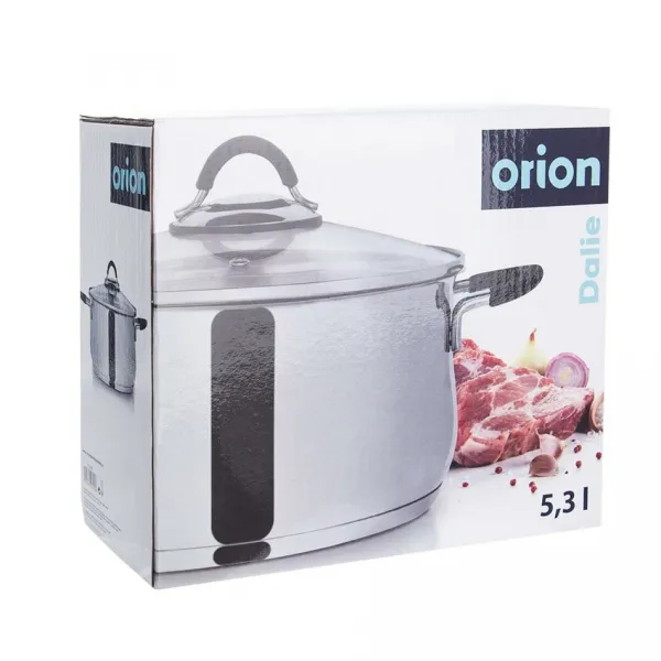 Orion Kastról nerez DALIE 5,3 l sklenená pokrievka